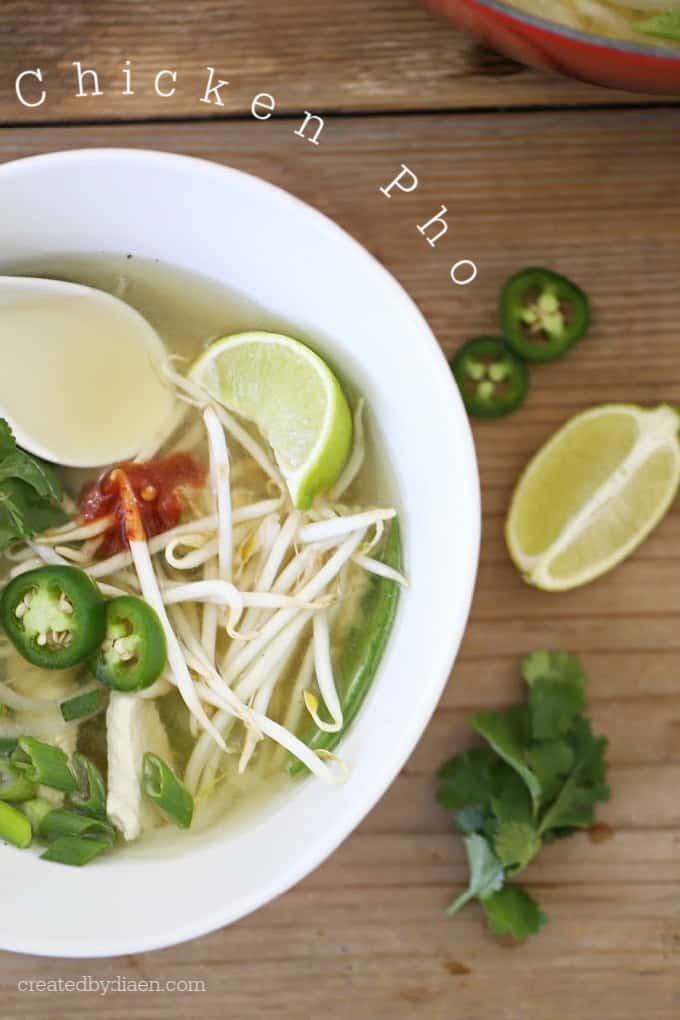 chicken pho soup recipe ready in 30 minutes @createdbydiane.com