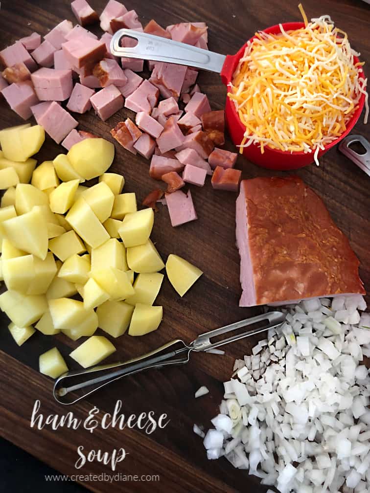 Ham and Cheese Soup | Created by Diane