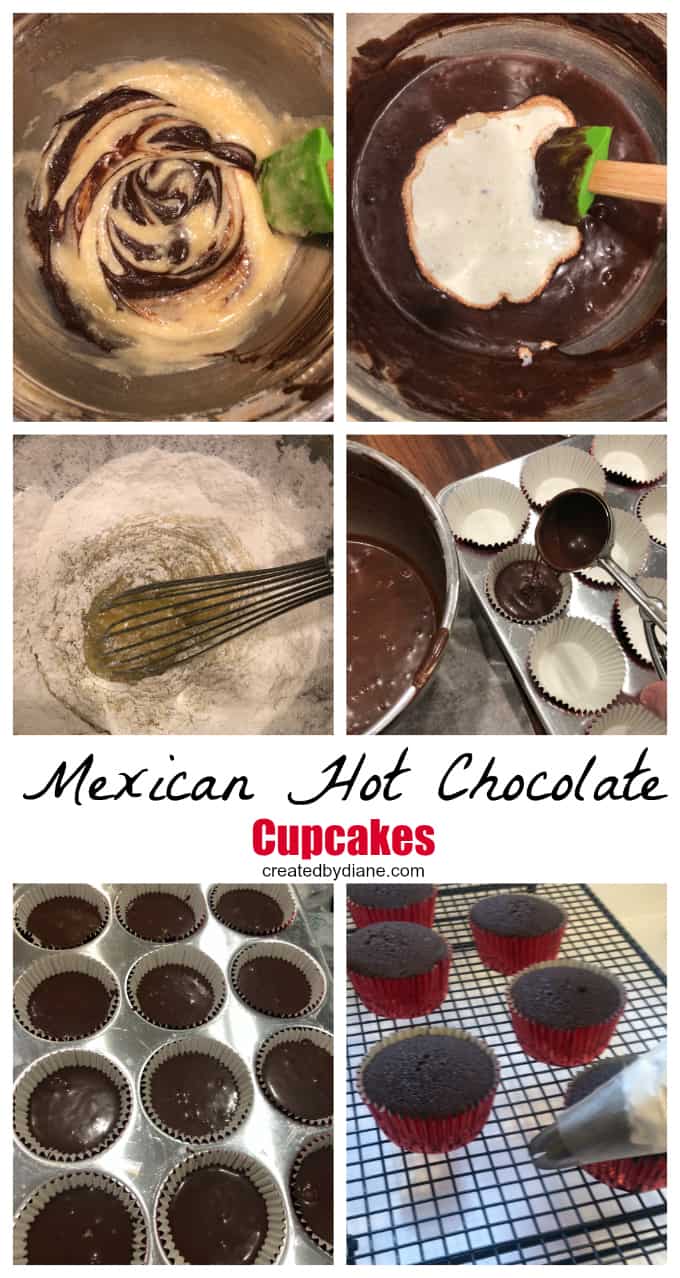 Mexican Hot Chocolate Cupcakes createdbydiane.com