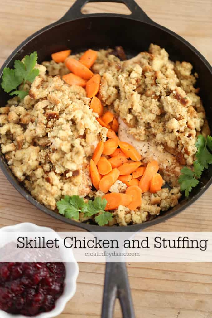 Skillet Chicken and Stuffing createdbydiane.com