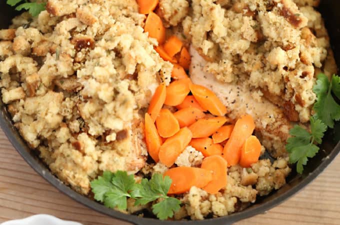 Skillet Chicken and Stuffing createdbydiane.com