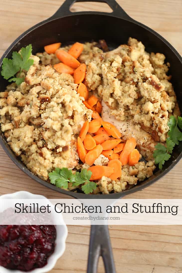 Skillet Chicken and Stuffing