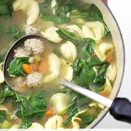 Meatball Tortellini Soup Created by Diane