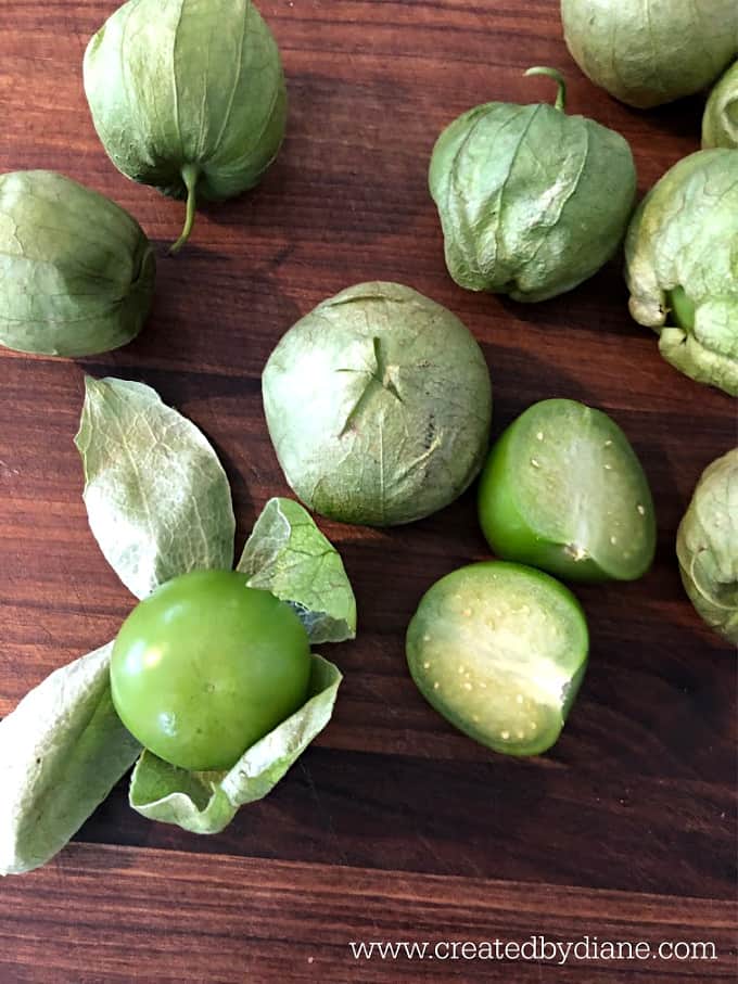 tomatillos for salsa verde createdbydiane.com