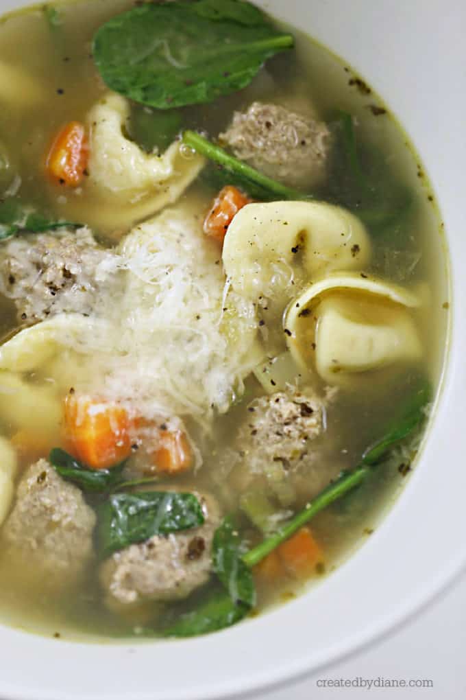 turkey meatball tortellini soup createdbydiane