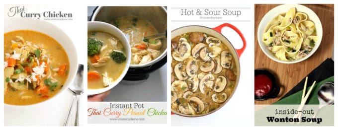 Asian Inspired Soups createdbydiane.com