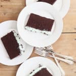 Mint Chocolate Sheet Cake with Swiss Meringue Frosting Recipe createdbydiane.com