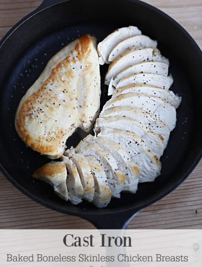 cast iron baked boneless skinless chicken 30 minutes createdbydiane.com