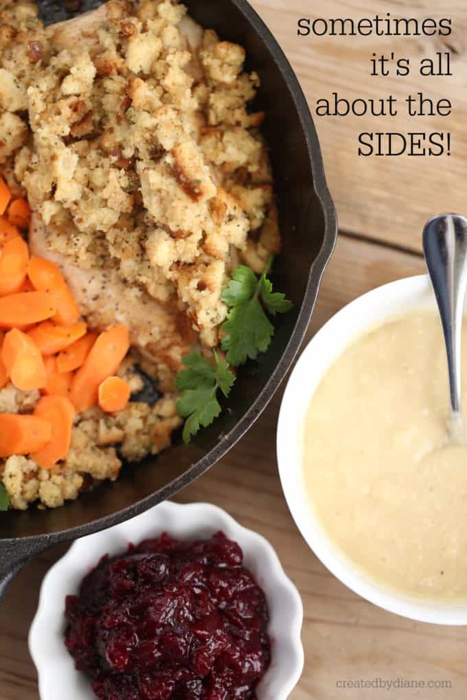 delicious sides for chicken and stuffing skillet dinner