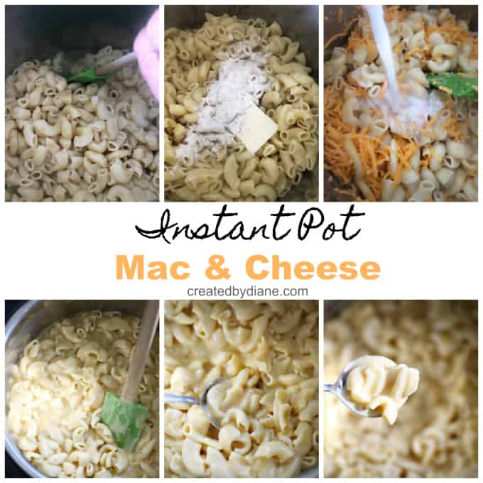 instant pot creamy mac and cheese recipe from createdbydiane.com