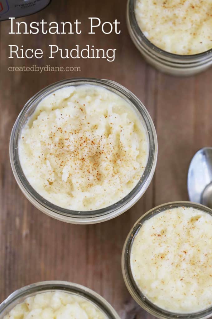 instant pot rice pudding recipe pressure cooker createdbydiane.com