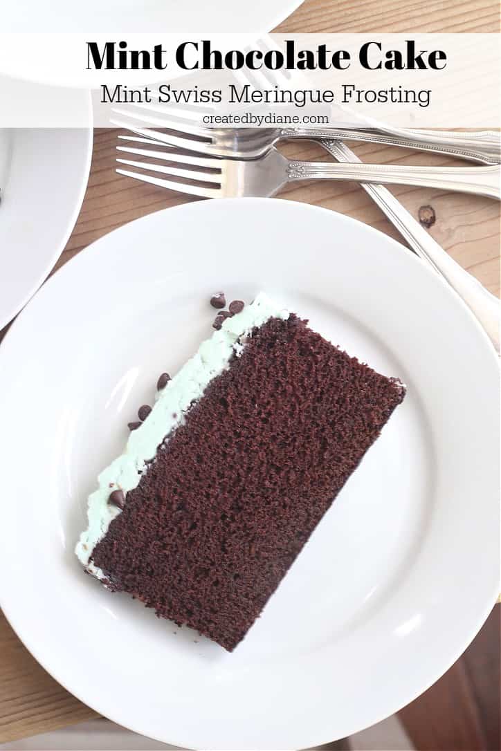 mint chocolate cake recipe createdbydiane.com