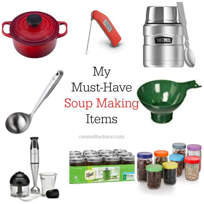 my must have soup making items createdbydiane.com