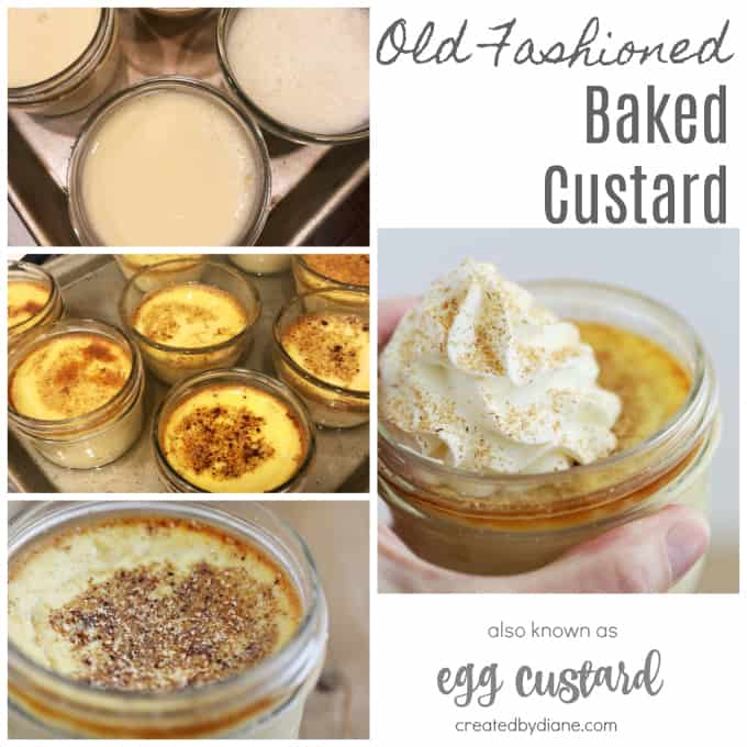 old fashioned baked custard recipe egg custard createdbydiane.com