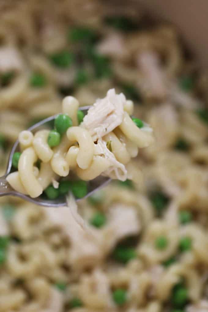 pasta and peas with chicken recipe