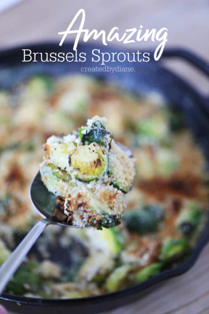 Au Gratin Brussels Sprouts createdbydiane.com 