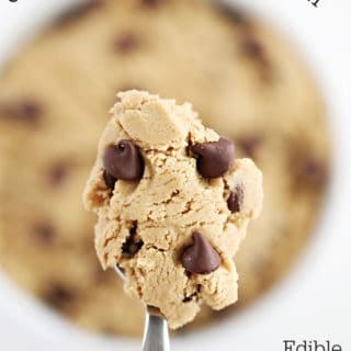 chocolate chip cookie dough createdbydiane.com no eggs, no raw flour, safe to eat
