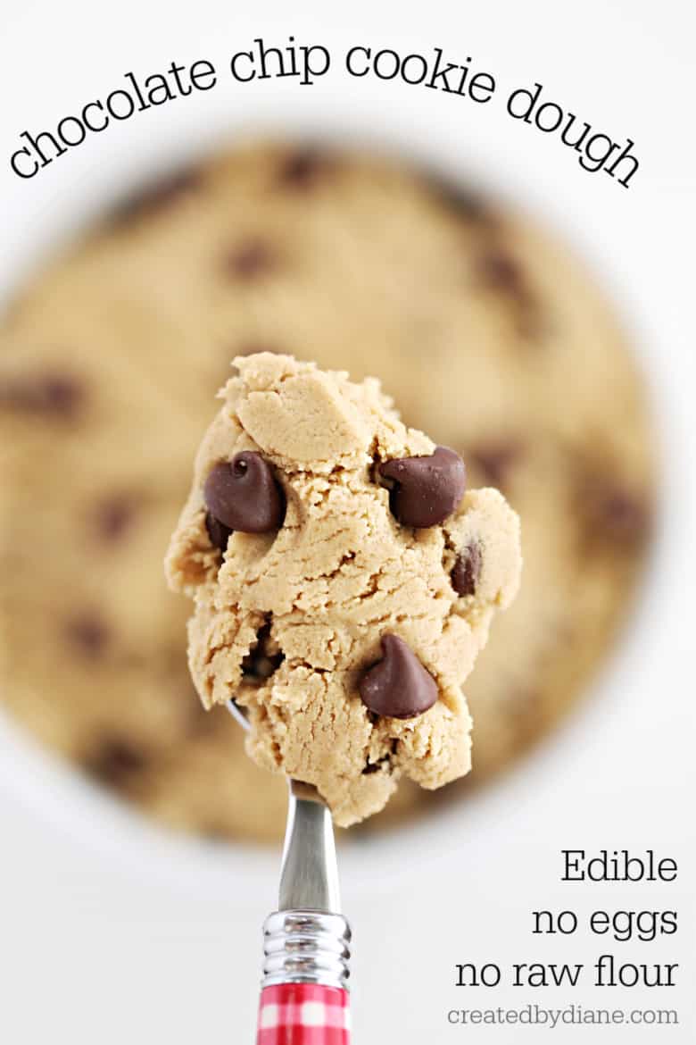 Edible Chocolate Chip Cookie Dough l A Farmgirl's Dabbles