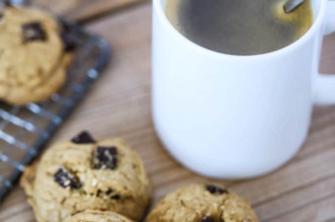 coffee chocolate chunk cookies createdbydiane.com