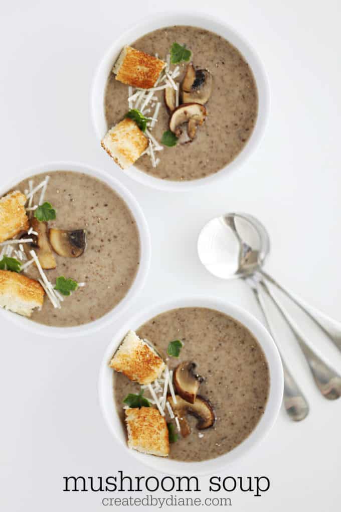 mushroom soup recipe createdbydiane.com