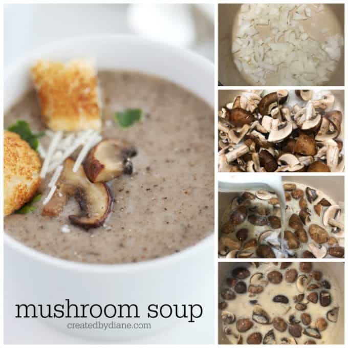 mushroom soup recipe from createdbydiane.com