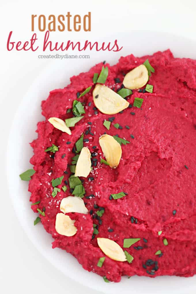 roasted beet hummus createdbydiane.com