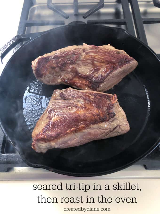 seared tip tip beef loin roast createdbydiane.com