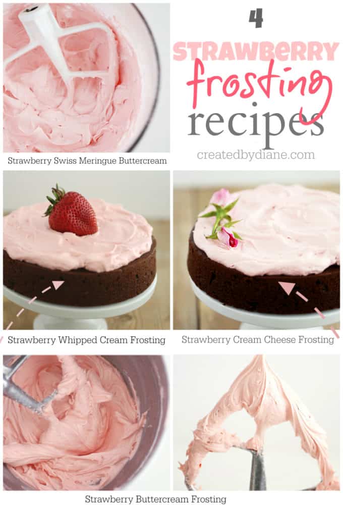 4-GREAT-Strawberry-Frosting-Recipes-createdbydiane.com