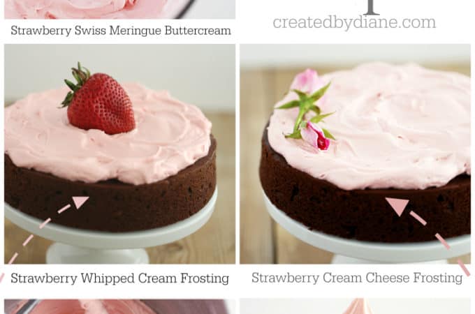 4-GREAT-Strawberry-Frosting-Recipes-createdbydiane.com