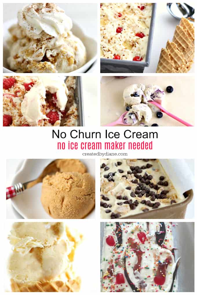 8 no churn ice cream recipes createdbydiane.com