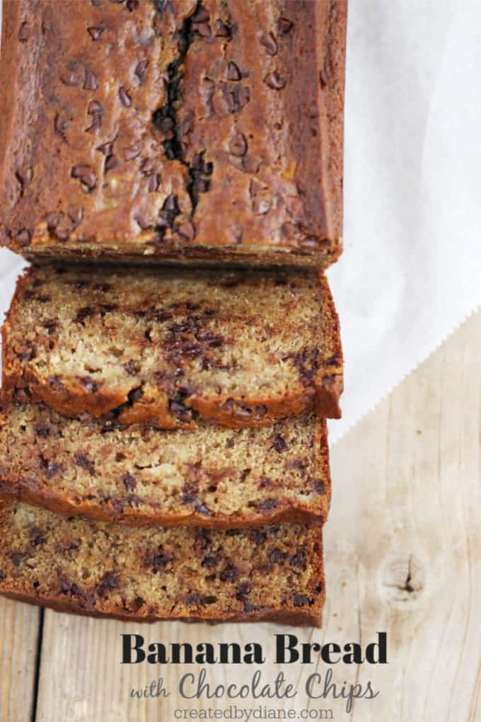 Chocolate Chip Loaf Banana Bread Recipe - OMG! Yummy