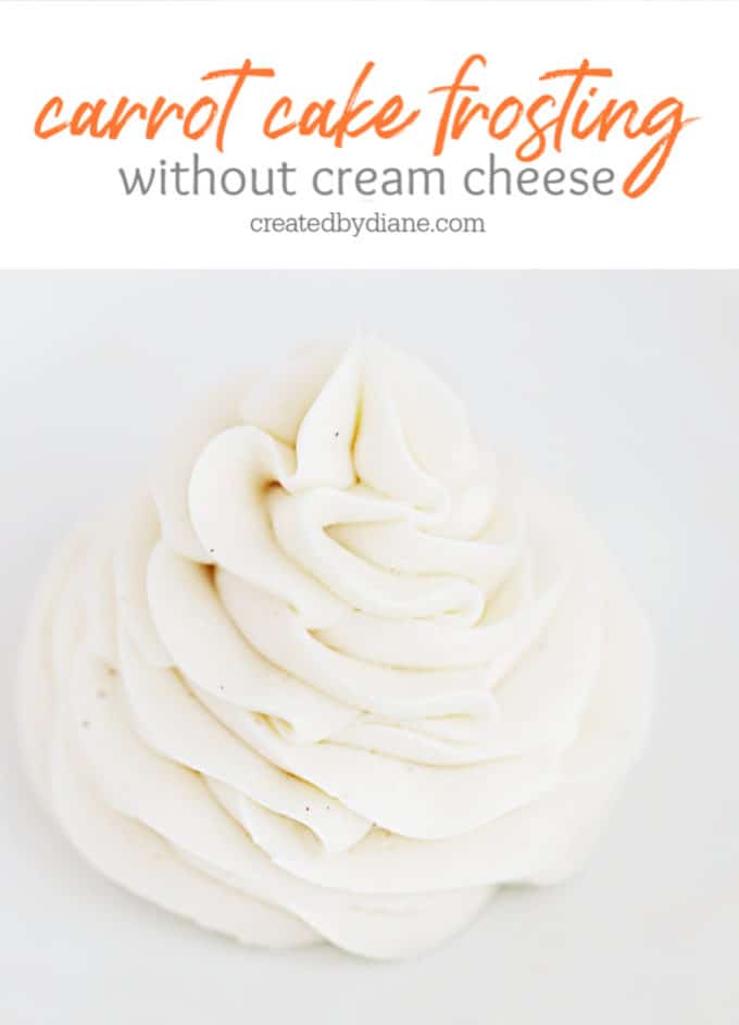 carrot cake frosting without cream cheese createdbydiane.com
