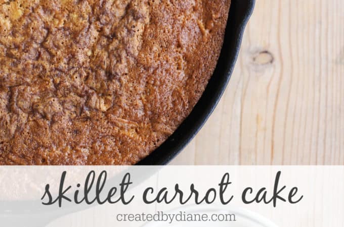 easy skillet carrot cake recipe createdbydiane.com