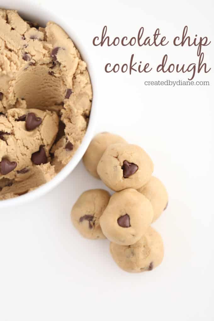 edible chocolate chip cookie dough balls