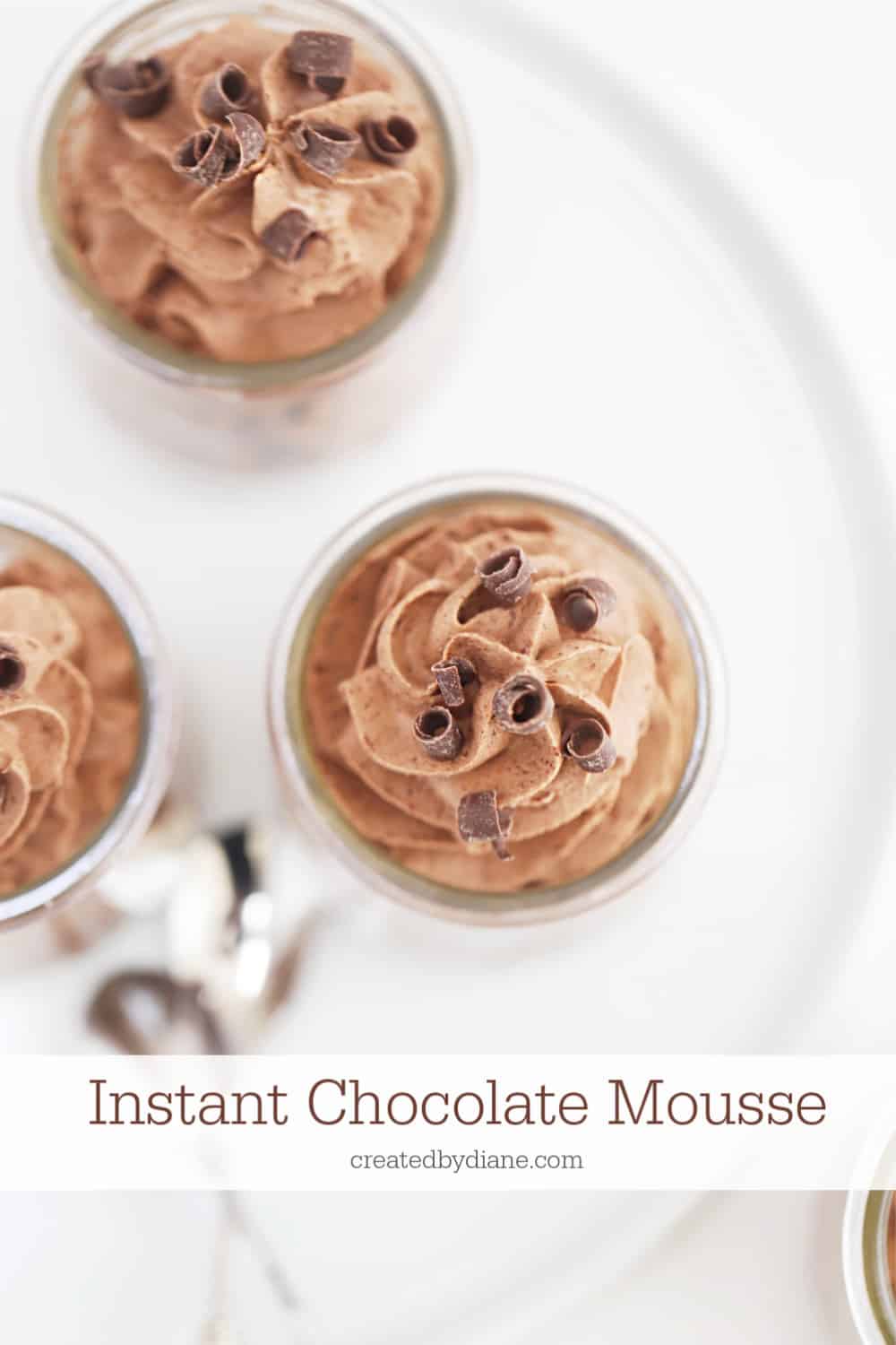homemade instant chocolate mousse Created by Diane