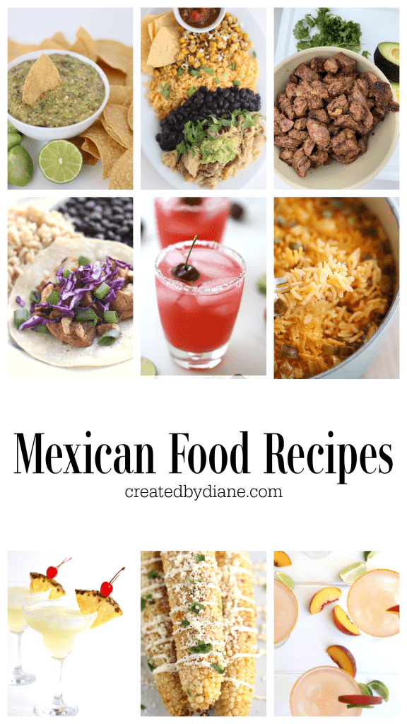 mexican food recipes from createdbydiane.com