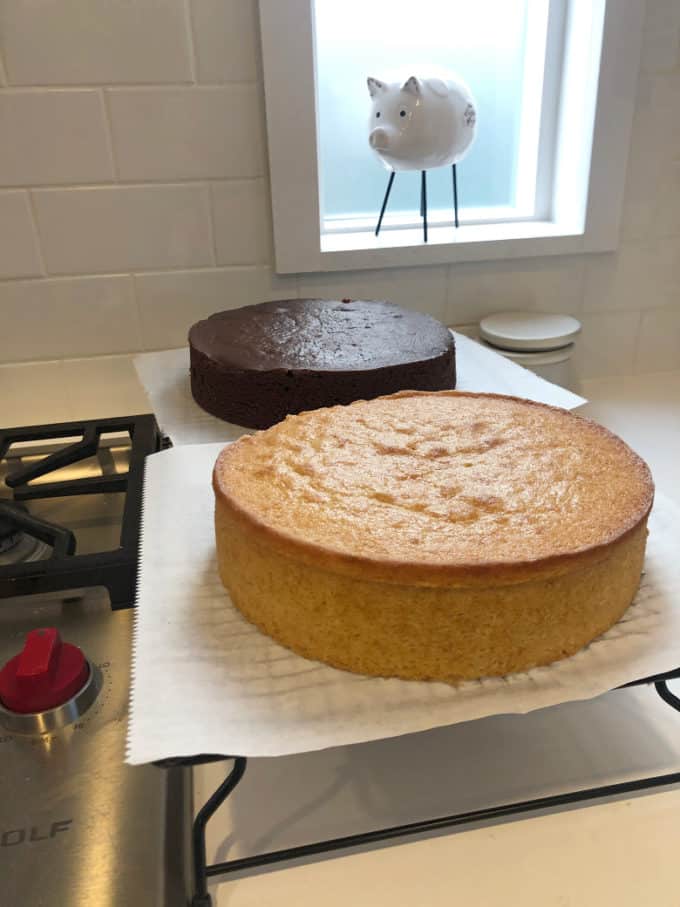 single layer cake recipes vanilla cake, chocolate cake createdbydiane.com