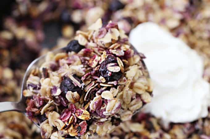 blueberry crisp recipe createdbydiane.com