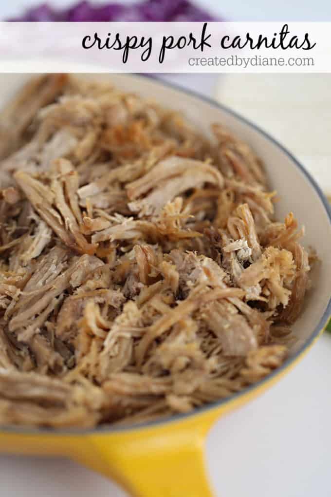 crispy pork carnitas createdbydiane.com