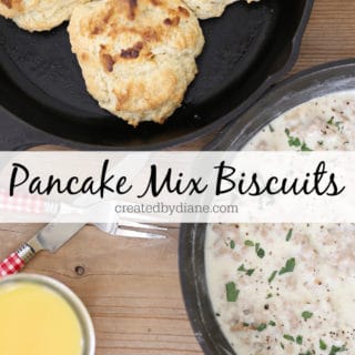 Pancake Mix Biscuits | Created by Diane