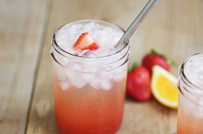 strawberry bourbon lemonade recipe from createdbydiane.com