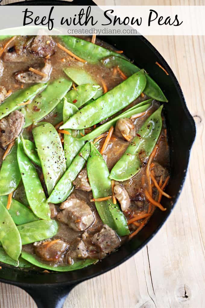 Beef with Snow Peas createdbydiane.com