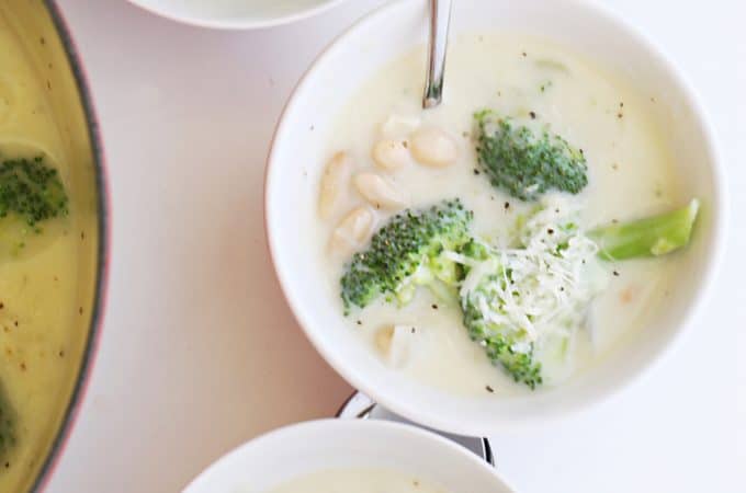 Broccoli and white bean soup recipe createdbydiane.com
