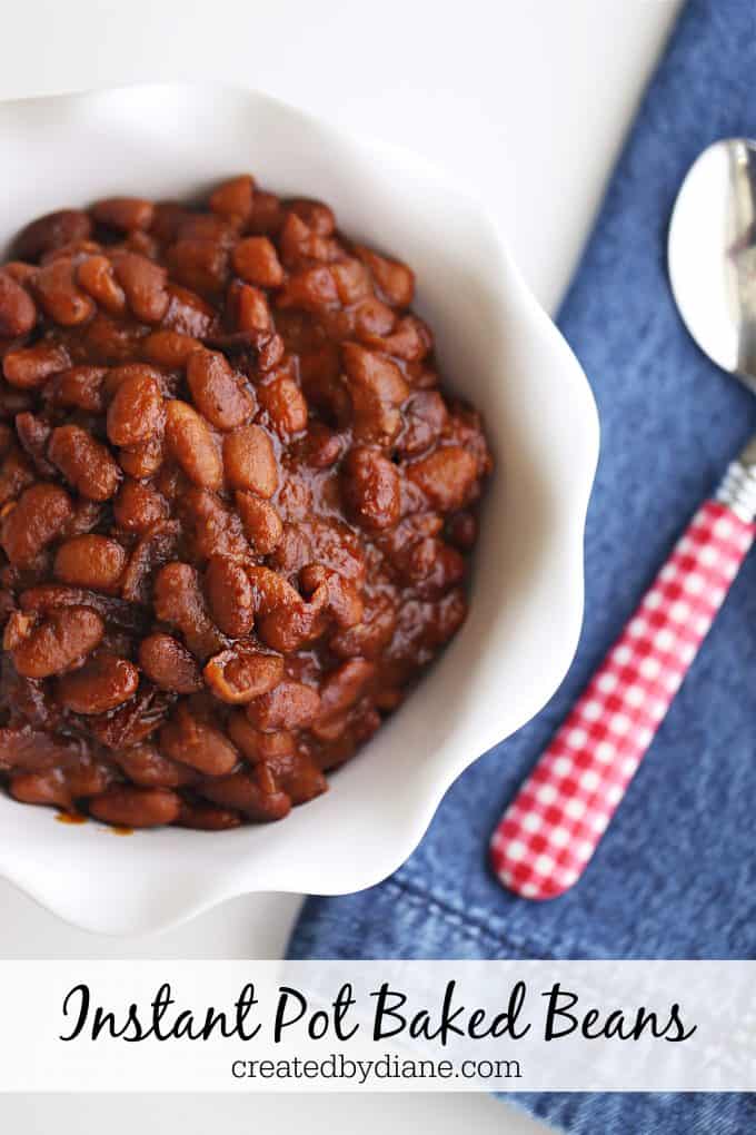 Instant Pot Baked Bean Recipe createdbydiane.com