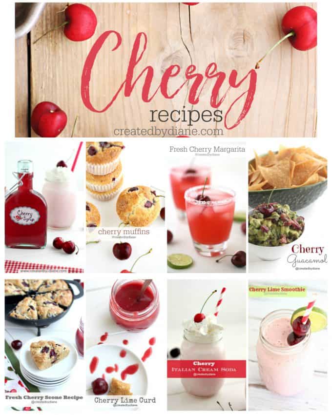 cherry recipes from createdbydiane.com