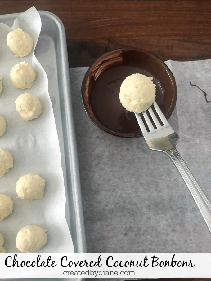 chocolate coverd coconut bonbon recipe createdbydiane.com