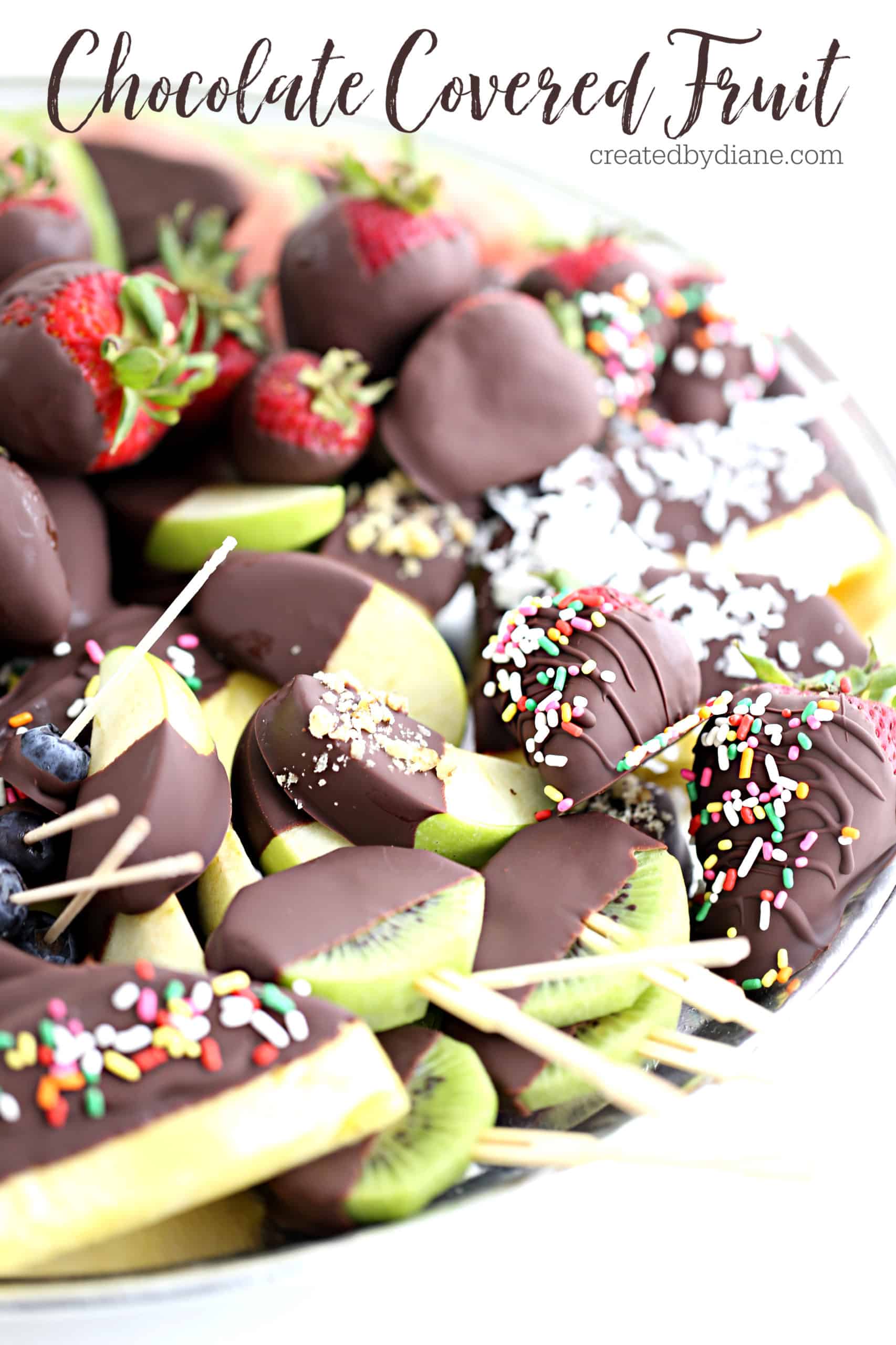 Chocolate Covered Fruit Created by Diane