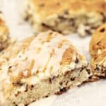 glazed chocolate chip scones made with pancake mix createdbydaine.com