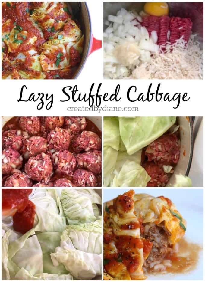 lazy stuffed cabbage createdbydiane.com