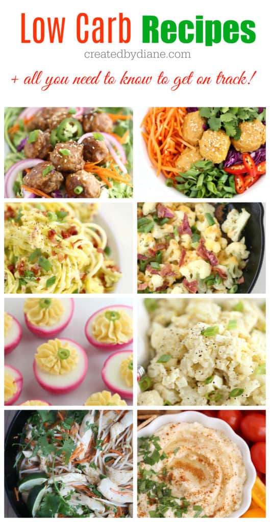 low carb recipes and advice on how to lose weight, keep on track and more createdbydiane.com